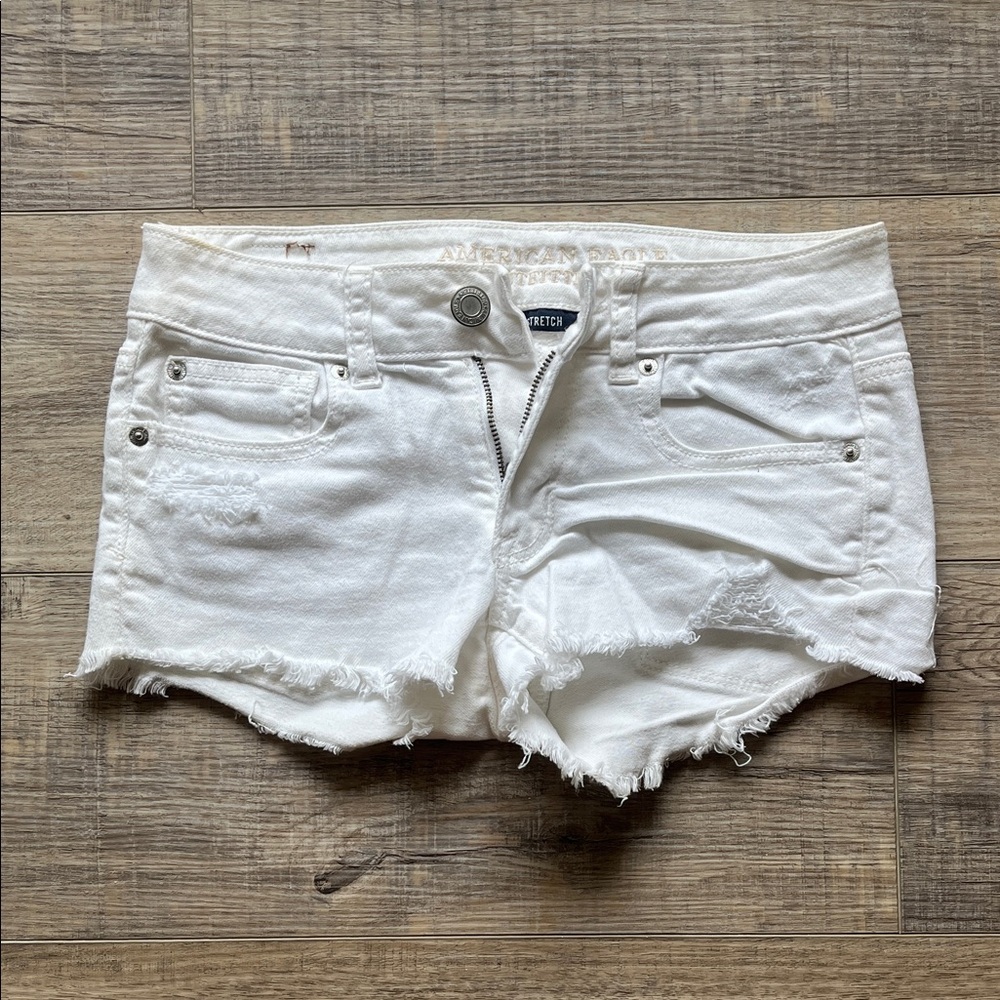 Vintage American Eagle Outfitters White Jean Shorts